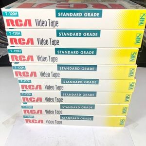 Lot of 8 New RCA Standard Grade T-120H Video Tape L4